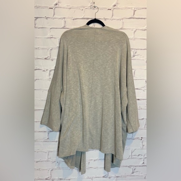 DONNI. Ribbed Oversized Open Cardigan Sweater Coat Duster in Sandwash OSFA - Picture 3 of 7